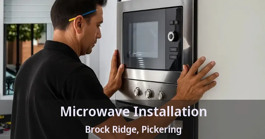 Microwave Installation Brock Ridge, Pickering - ON